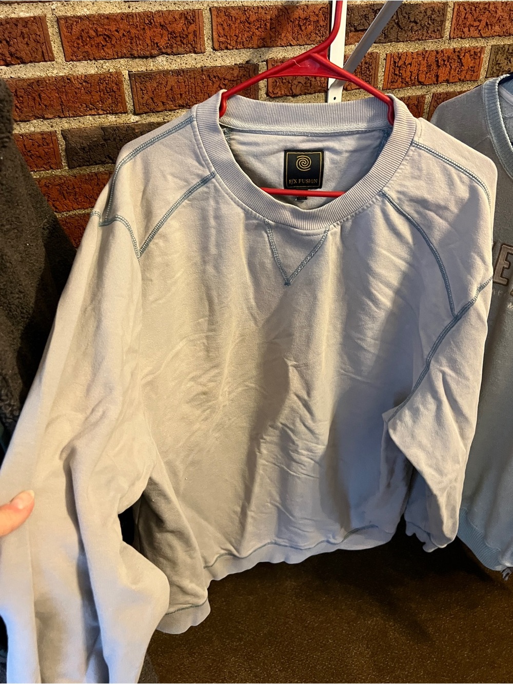 Vintage-Style Light Gray Crewneck Sweatshirt -